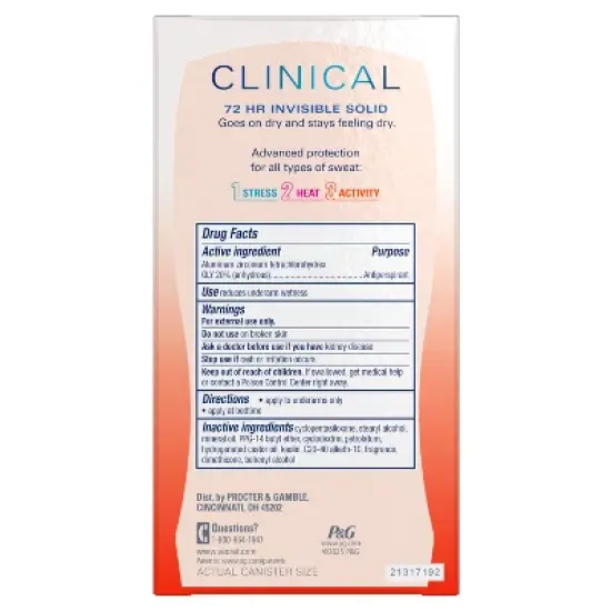 Secret Clinical Strength Invisible Solid Antiperspirant & Deodorant - Watermelon Fizz - 1.6oz image {12}