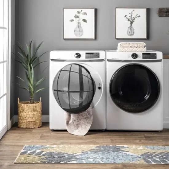 nuLOOM Rosa Machine Washable Distressed Vintage Medallion Area Rug image {9}