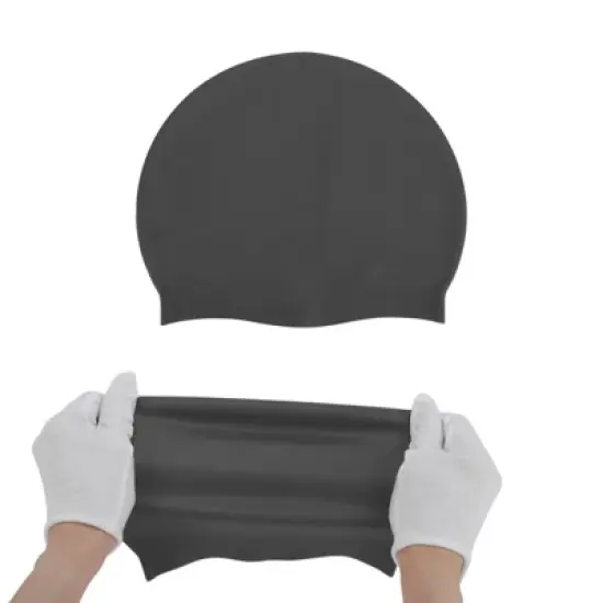 Unique Bargains Silicone Waterproof Non-slip Swim Cap 1 Pc image {4}