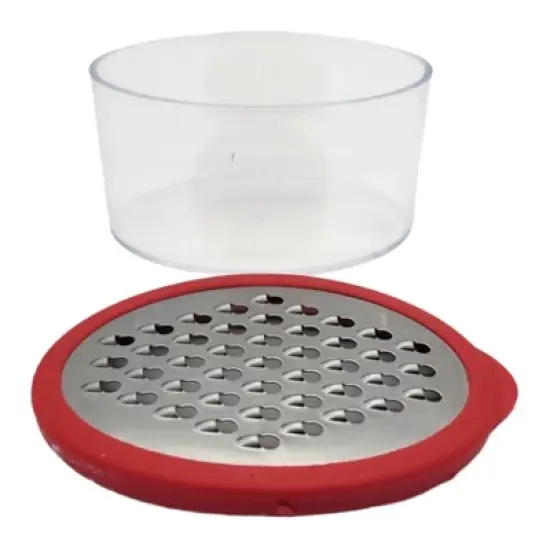 Handy Housewares Mini Grater with Container - Ideal for Grating Garlic, Cheese and Zesting Citrus - Random Color image {2}