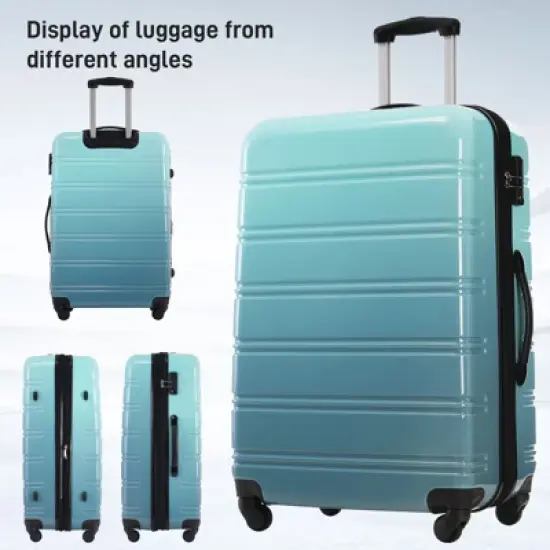 Aukfa 3-Piece Gradient Color Lightweight Hard Shell Expandable Luggage Set with TSA Lock, Available Sizes 20" 24" 28", Multi-Color image {5}