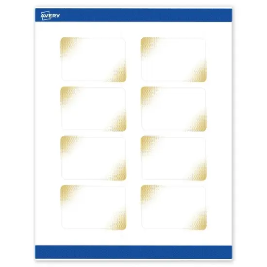 Avery Rectangle Labels, Gold Blush Pattern, 2" x 3" image {8}