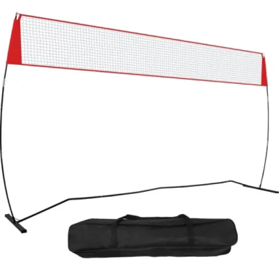VEVOR Freestanding Volleyball Training Net for Indoor or Outdoor Use, Adjustable Height Portable Net System with Carrying Bag image {8}