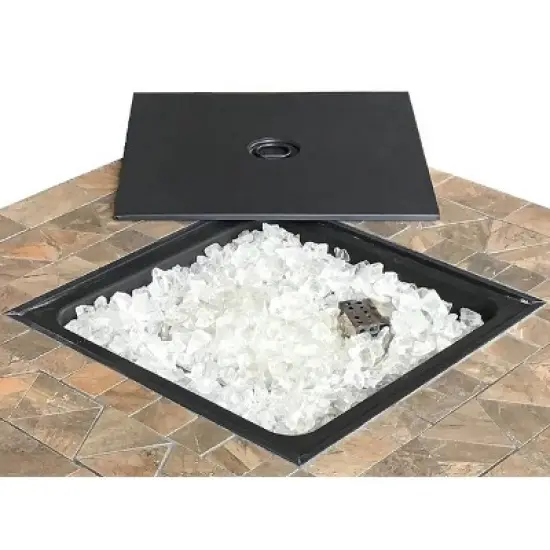 Square Tile Top Outdoor Fire Pit - AZ Patio Heaters image {1}