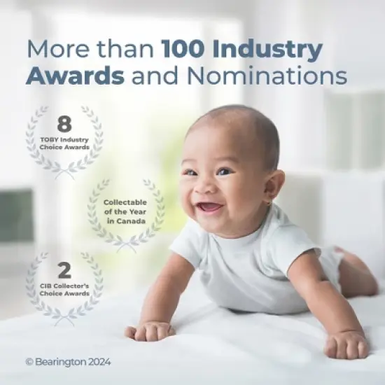 Bearington Tucker Off White Plush Teddy Bear Stuffed Animal, 11 Inch, For Ages 1-14 image {2}