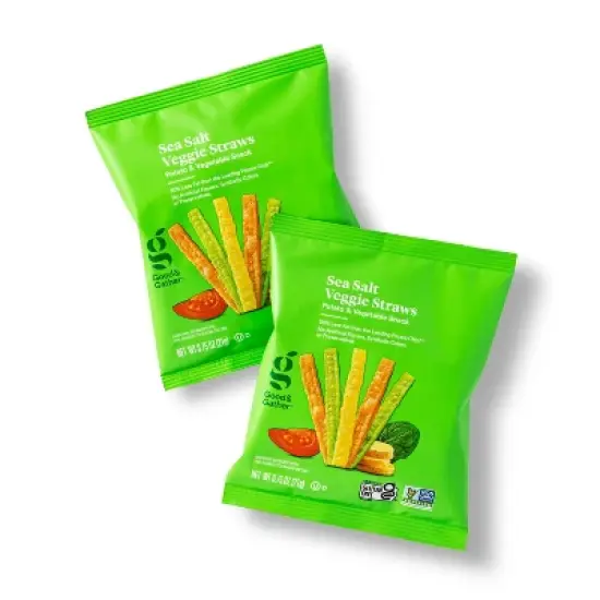 Sea Salt Veggie Straws Potato & Vegetable Snack Multipack - 12ct/.75oz - Good & Gather&trade; image {2}