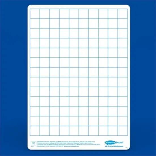 Show-me&reg; Classpack of 35 x A4 Gridded/Plain Lapboards, with Pens, Erasers, Cleaner image {5}