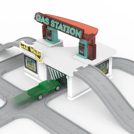 DRIVEN &ndash; Truck Playset with Fire Station &ndash; Build-A-City - 140pc image {3}