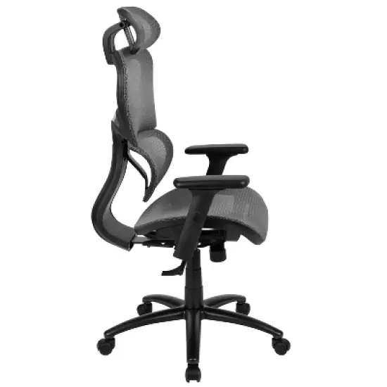 Emma and Oliver Ergonomic Mesh Office Chair-Synchro-Tilt, Headrest, Adjustable Pivot Arms image {11}