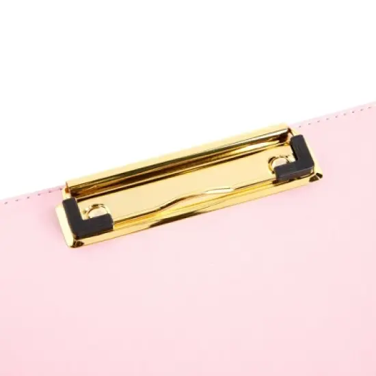 Paper Junkie Pink Standing Clipboard, PU leather Foldable Stand and Document Holder for Office, Letters, Legal Documents, 9 x 13" image {7}