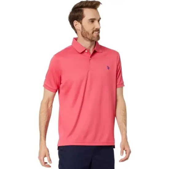 U.S. Polo Assn. Men's Short Sleeve Classic Fit Solid Stretch Polo Shirt image {5}