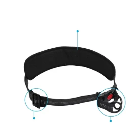 Unique Bargains Hands Free Dog Leash Black Silver Gray 1 Pc image {4}