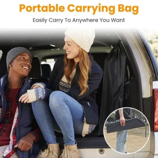 Racxily Foldable Camping Table With Storage Basket Rustproof Portable Aluminum Alloy Roll-Up Camping Table image {5}