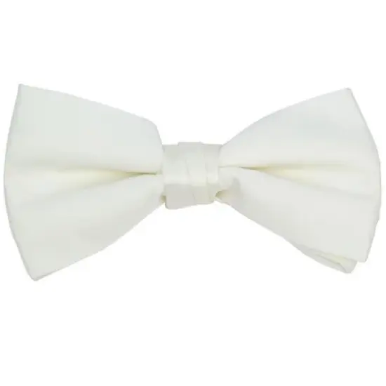 Young Boy's Pre-tied Clip On Bow Tie - Formal Tuxedo Solid Color image {5}