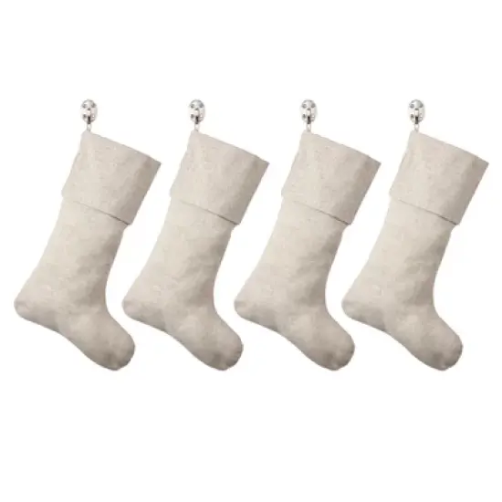 Saro Lifestyle Solid Color Toscana Christmas Stocking image {7}