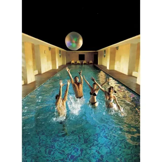 Pool Central 16.5" Inflatable LED Color Changing Pool Beach Ball image {1}