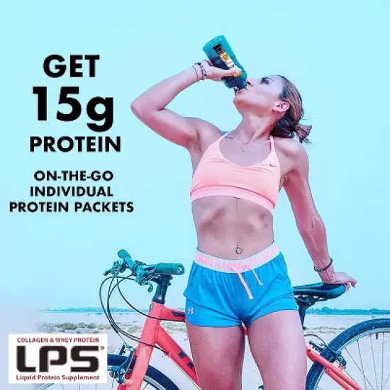 Nutritional Designs Sugar-Free Liquid Collagen & Whey Protein Supplement  PEACH -MANGO 32 OZ image {3}