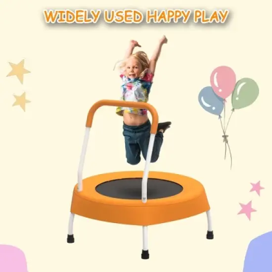 APRILSOUL 28inch Toddler Trampoline for Kids 1 Year Plus with Handle Indoor and Outdoor image {9}