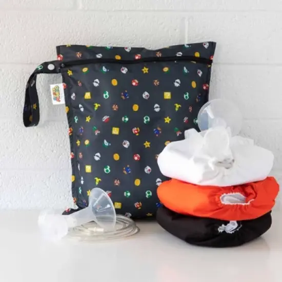 Bumkins Nintendo Wet Bag - Super Mario Lineup image {1}