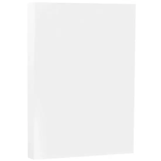 JAM Paper 8.5"x14" Legal Cardstock Coverstock Strathmore 80lb 50 Sheets Bright White Wove image {1}