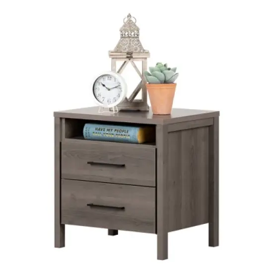 Gravity 2 Drawer Nightstand - South Shore image {7}