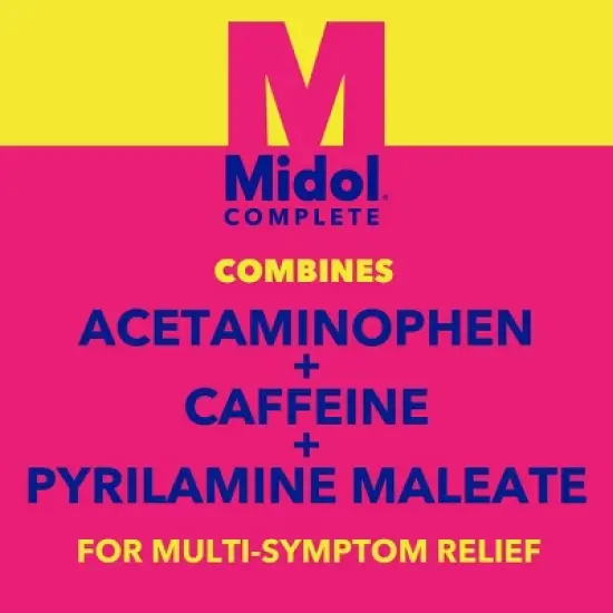 Midol On the Go Menstrual Symptom Relief with Acetaminophen Tablets - 20ct image {4}
