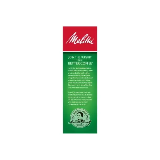Melitta 100ct Coffee Filters - Natural Brown: Compatible with 4-6 Cup Makers, Disposable Paper image {3}