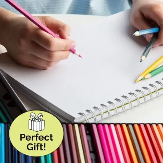 Brilliant Bee Premium Colored Pencils Set in Metal Storage Case (72 Pack) image {7}