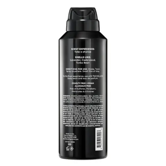 fine'ry. Men's Deodorant Spray - Two Billion - 4oz image {2}