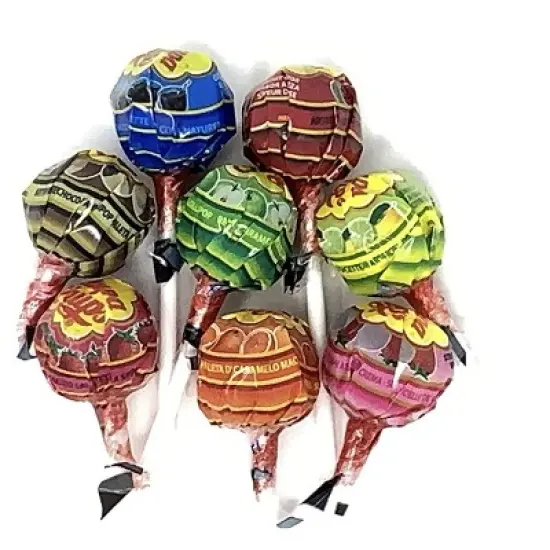Chupa Chups Lollipops, Assorted Flavors in Box, 2LB Bulk Candy image {2}