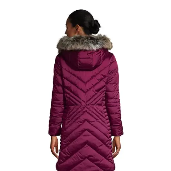 Lands' End Women's Insulated Cozy Fleece Lined Primaloft Coat image {1}