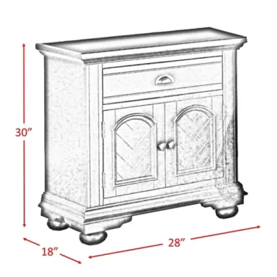 6pc Queen Addison Panel Bedroom Set Dove White - Picket House Furnishings image {13}