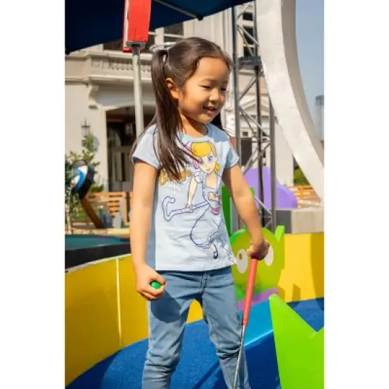 Disney Pixar Toy Story Bo Peep Jessie Girls 4 Pack T-Shirts Little Kid to Big Kid image {3}