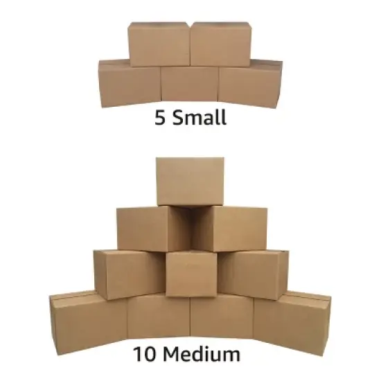 UBMOVE Moving Boxes 1 BedRoom Economy 15 Moving Box Kit + Moving Supplies image {3}