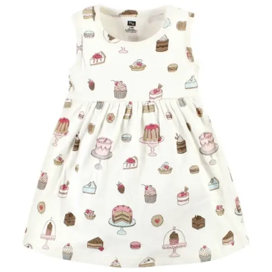 Hudson Baby Infant and Toddler Girl Cotton Dress and Cardigan Set, Sweet Bakery image {3}