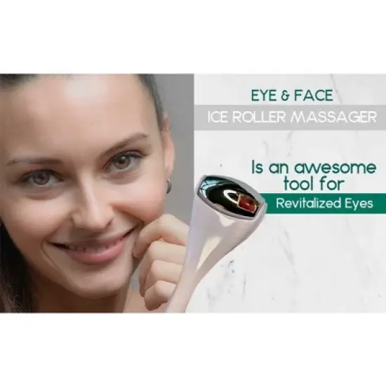 YEVYO Eye & Face Ice Roller Massager Skincare Tool image {4}