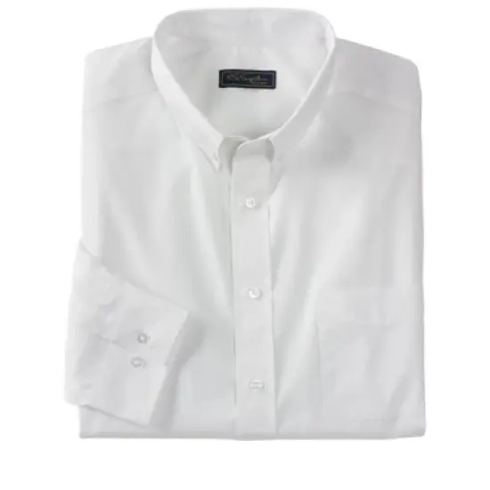 KS Signature by KingSize Men's Big & Tall  Wrinkle Free Long-Sleeve Button-Down Collar Dress Shirt image {7}