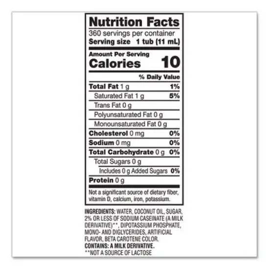 Coffee mate Liquid Coffee Creamer, Original, 0.38 oz Mini Cups, 360/Carton image {2}