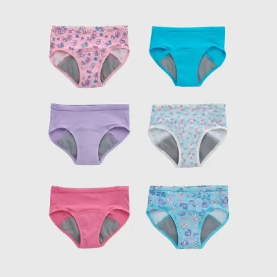 Hanes Toddler Girls' 6pk Training Briefs - Colors May Vary image {4}
