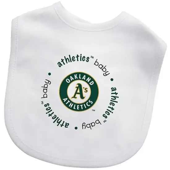 Baby Fanatic 2 Piece Bid and Shoes - MLB Oakland Athletics - White Unisex Infant Apparel image {1}
