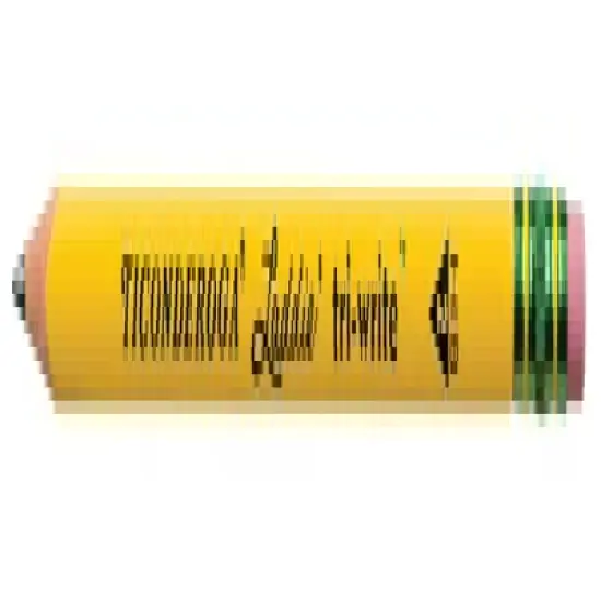 Ticonderoga Laddie TriWrite Triangular Pencils with Erasers, Yellow, Pack of 36 image {1}