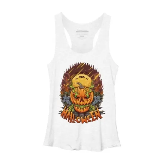 Women's Design By Humans halloween By arjanaproject Racerback Tank Top image {8}