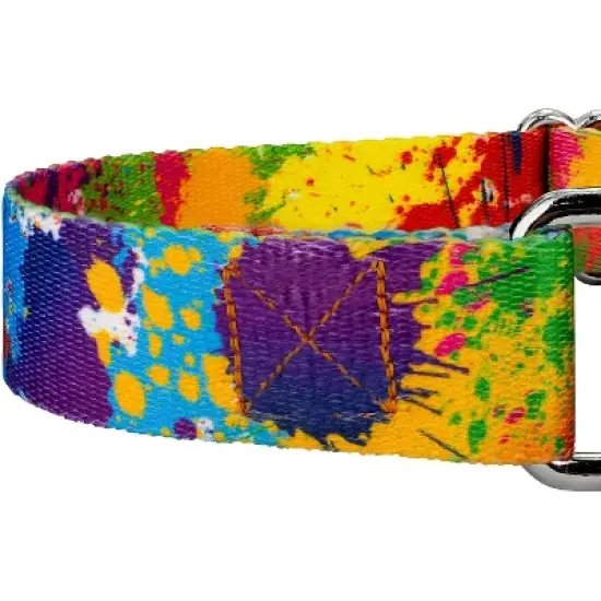 Country Brook Petz Paint Splatter Martingale Dog Collar image {3}