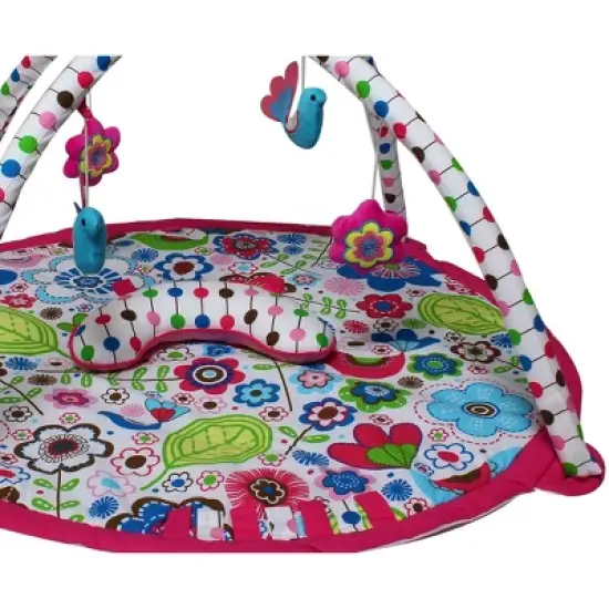 Bacati - Baby Activity Gyms & Playmats (Botanical Pink/Multi) image {1}