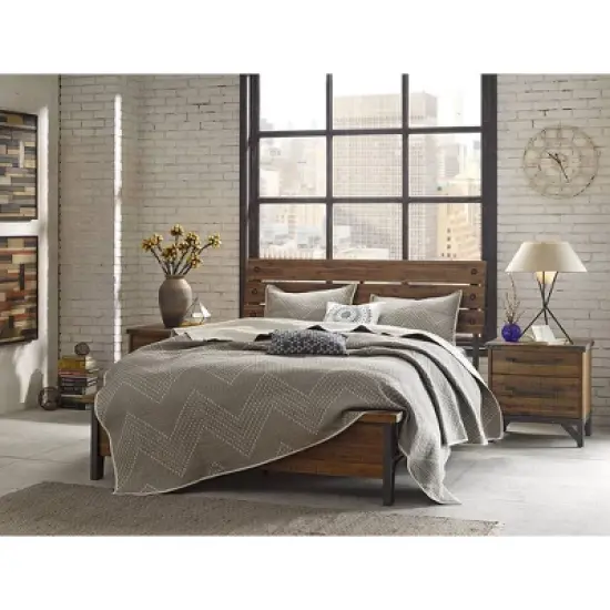 Lancaster Nightstand Amber/Graphite image {2}