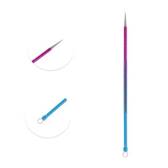 Unique Bargains Facial Gradient Pimple Extractor Blue Purple 1 Pc image {2}