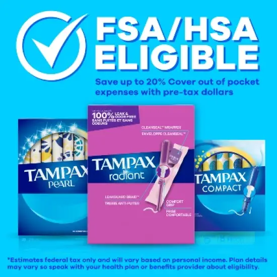 Tampax Pearl Lite Absorbency Tampons image {12}