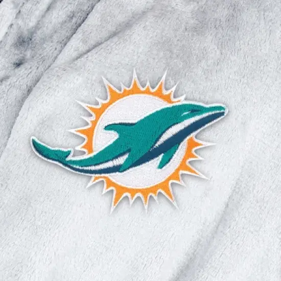 Miami Dolphins NFL Hooded Silk Touch Bath Robe 26x47 Inches image {4}