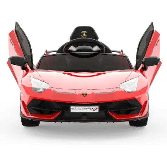 12V Licensed Lamborghini Kids Ride-On Car, Electric Battery-Powered Sports Car with Remote Control, Hydraulic Doors, 2 Speeds, ASTM Certified image {10}