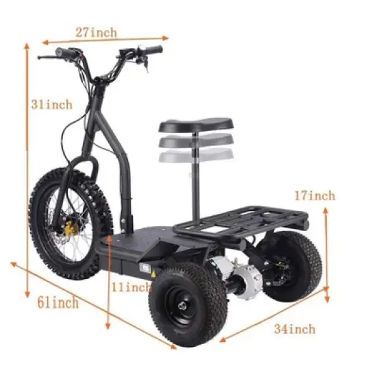 MotoTec Electric Trike 48v 1200w image {1}